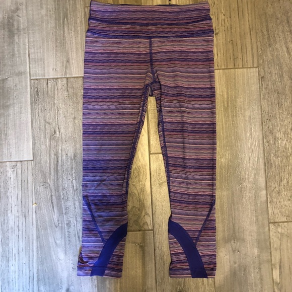 lululemon purple crop
